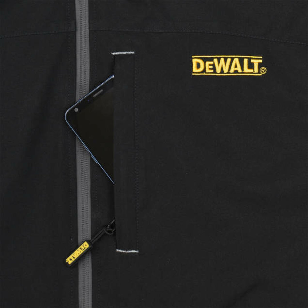 DEWALT DCHJ090B Men's Heated Structured Soft Shell Jacket Kit - Black