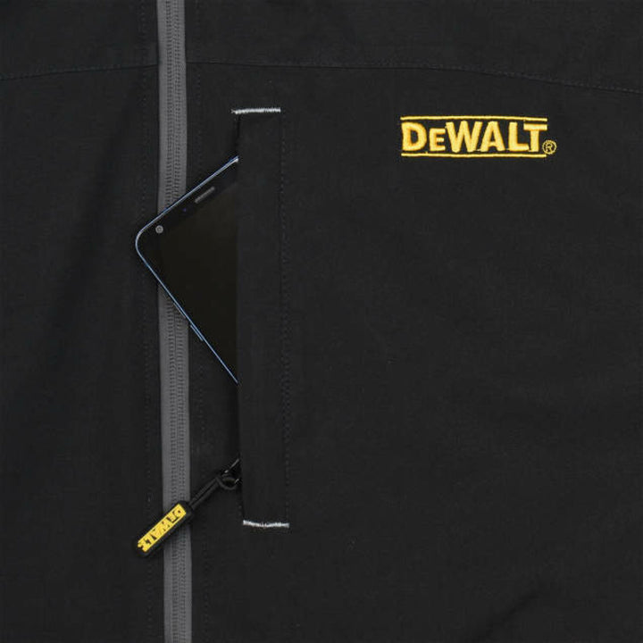 DEWALT DCHJ090B Men's Heated Structured Soft Shell Jacket Kit - Black