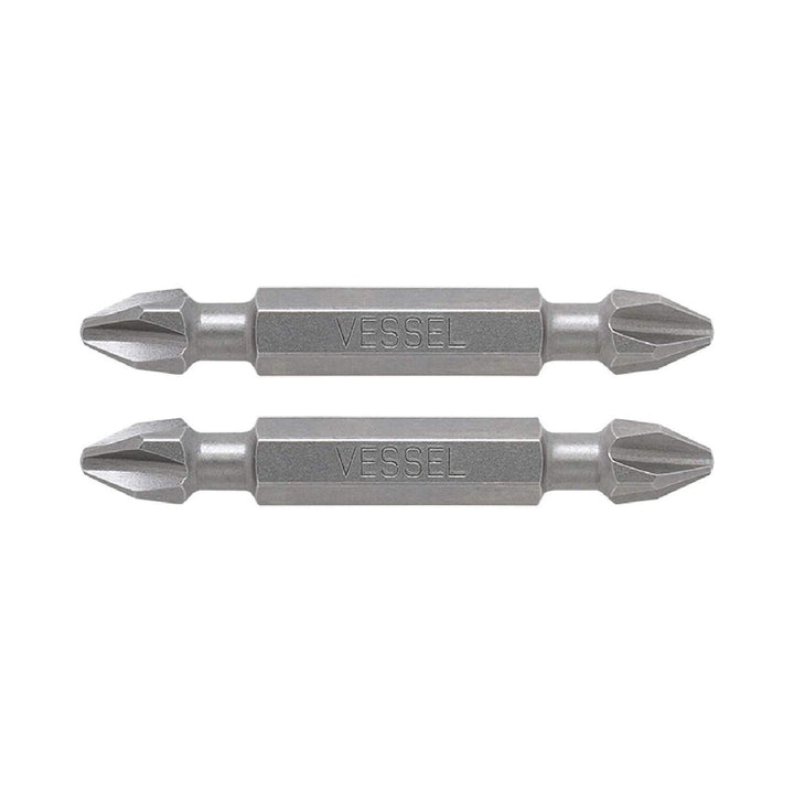 Vessel Tools DEPH2PH250P2 Neck Torsion Double-Ended Power Bits, PH2 x PH2 x 50 mm, 2 Pc.