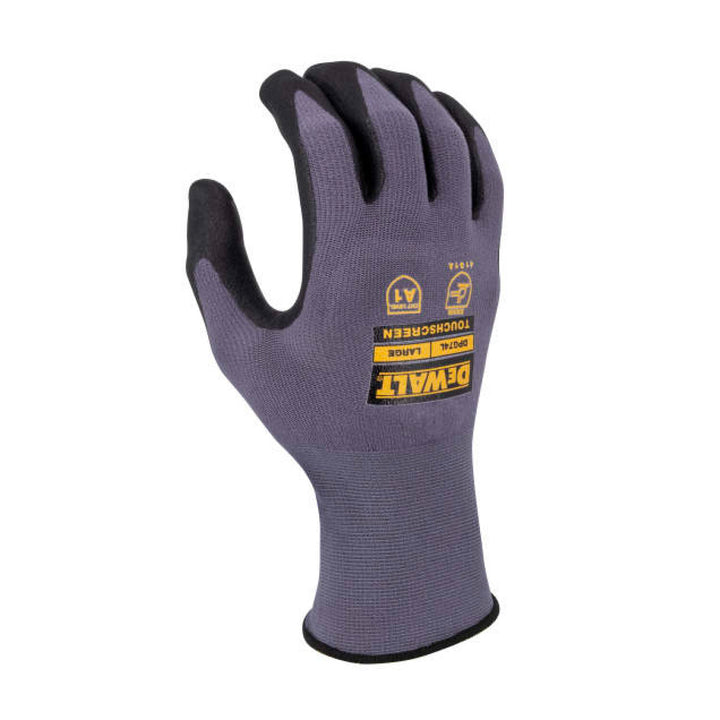 DEWALT DPG74 Touchscreen Micro-Foam Nitrile A1 Cut Glove