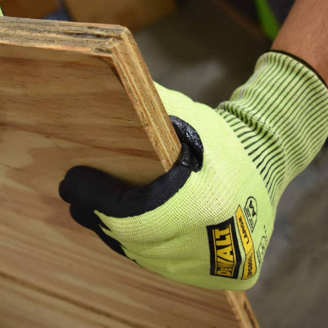DEWALT DPG855T Hi-Vis Foam Nitrile A4 Cut Glove