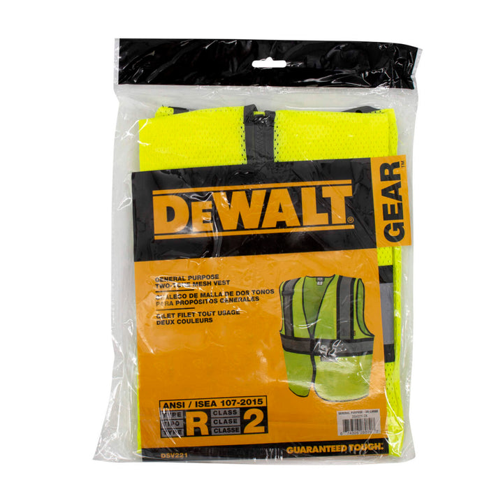 DEWALT DSV221 Class 2 Contrasting Trim Economy Mesh Vest