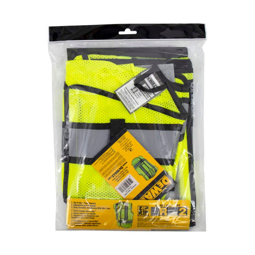 DEWALT DSV421 Class 2 Adjustable Breakaway Mesh Vest - Green