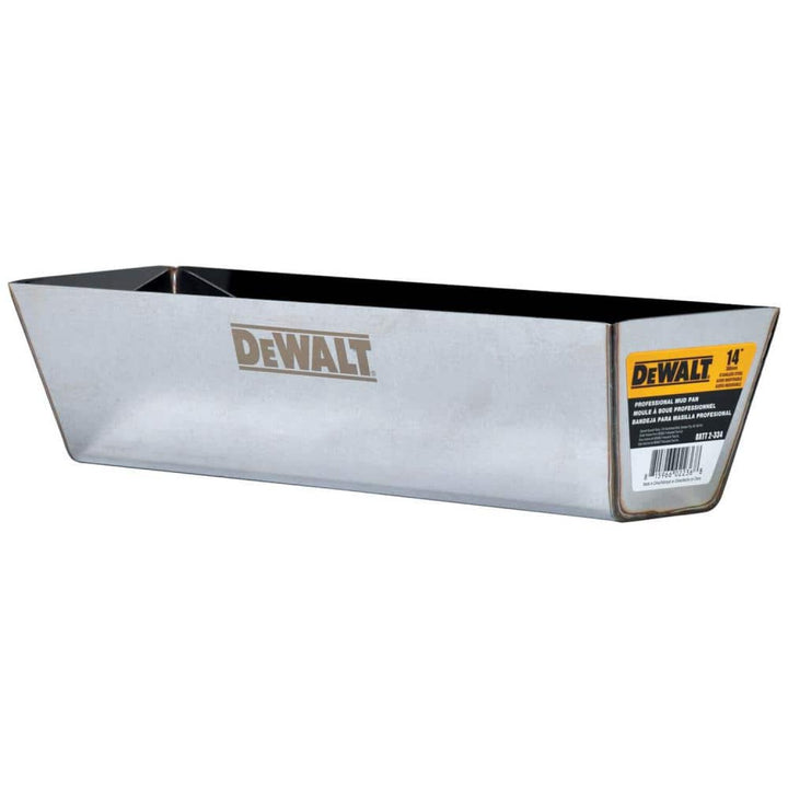 Dewalt DXTT-2-334 14 in. Stainless Steel Mud Pan with Curved Bottom