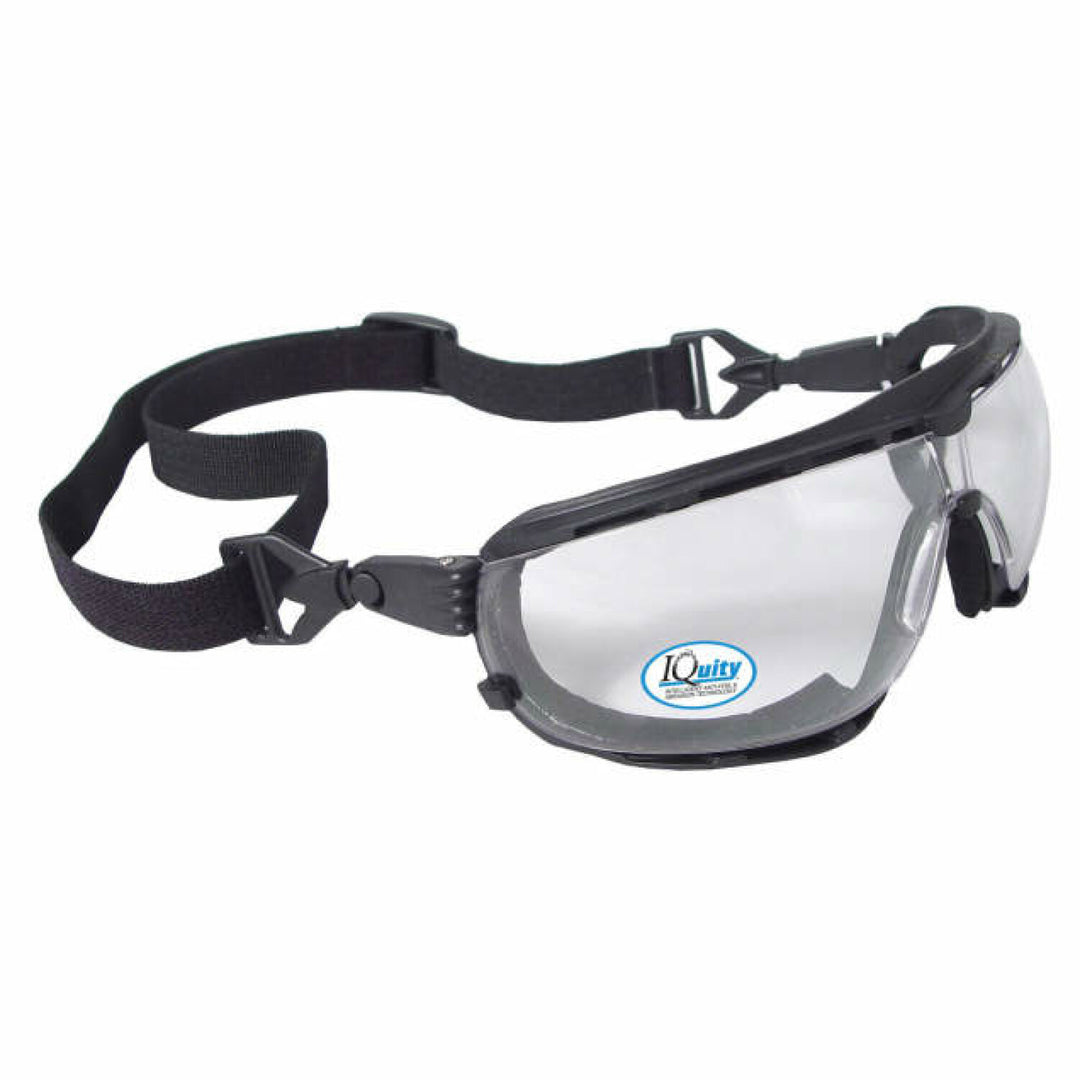 Radians Dagger IQ - IQuity Anti-Fog Foam Lined Safety Goggle - Black Frame