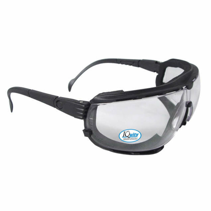 Radians Dagger IQ - IQuity Anti-Fog Foam Lined Safety Goggle - Black Frame