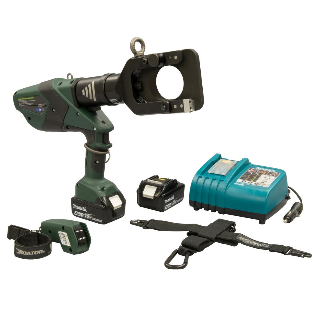 Greenlee ESG65LXR12 Gator Guillotine Remote Cable Cutter, 65 mm, 12V Charger
