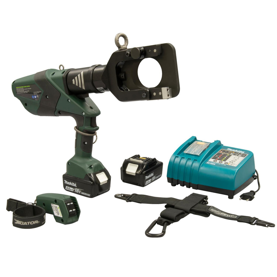 Greenlee ESG65LXR22 Gator Guillotine Remote Cable Cutter, 65 mm, 230V Charger