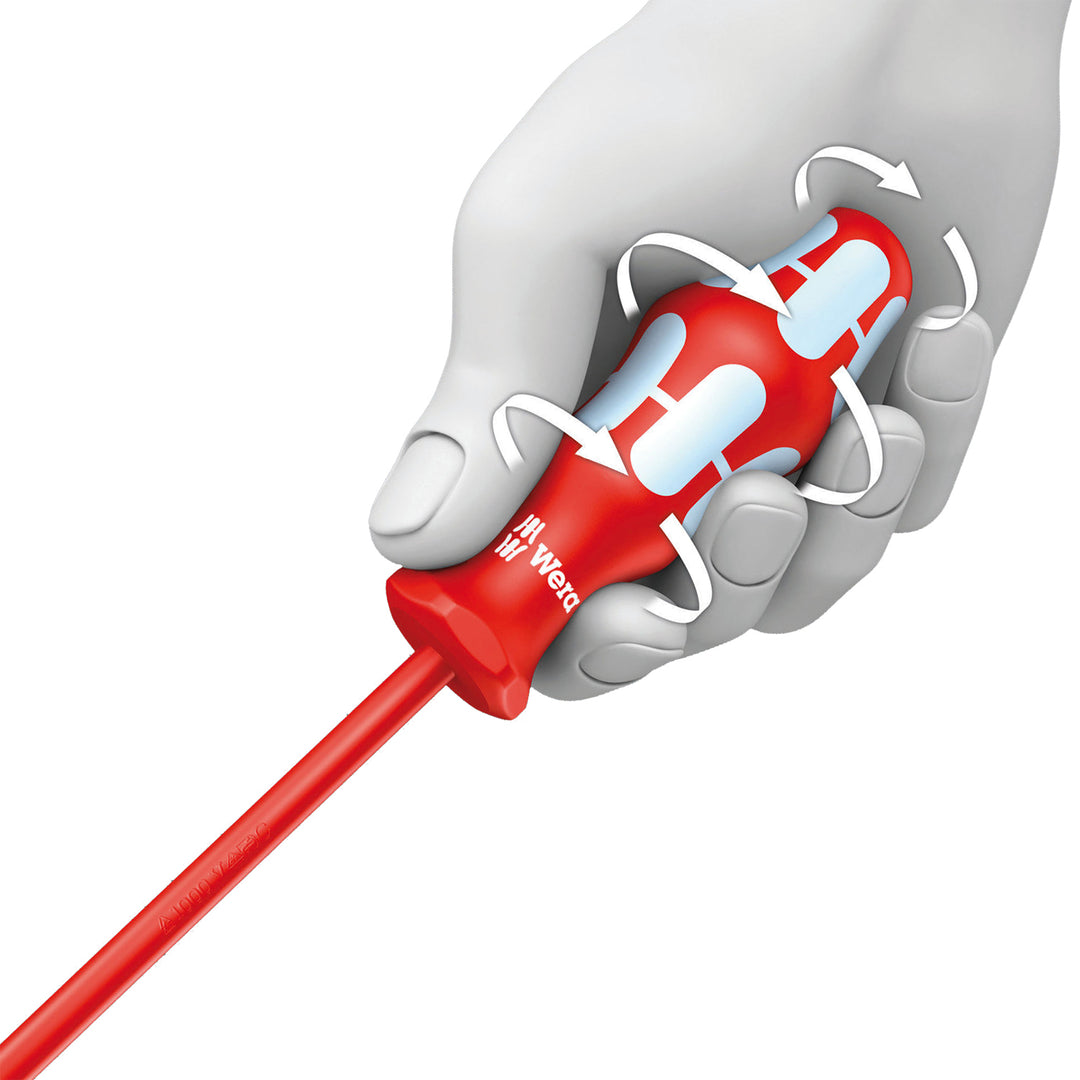 Wera 3165 i PZ VDE Insulated screwdriver for Pozidriv screws, stainless, PZ 1 x 80 mm