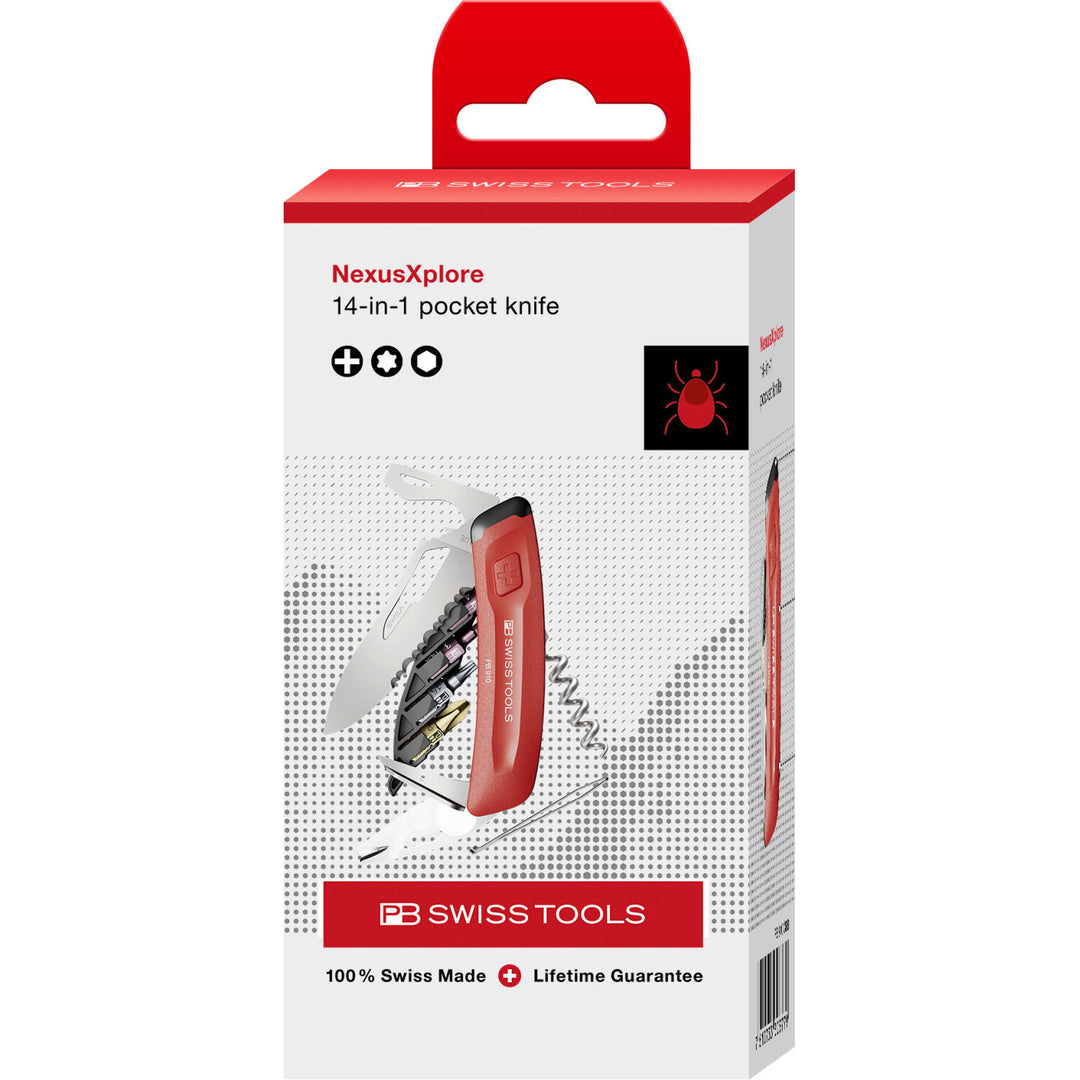 PB Swiss Tools PB 910.CBB NexusXplore – 14-in-1 Pocket Knife