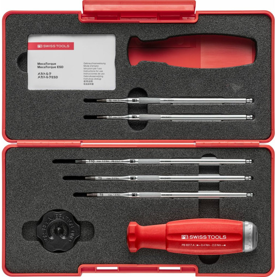 PB Swiss Tools PB 8321.Set A1 MecaTorque, Torque Screwdriver With Analog Scale