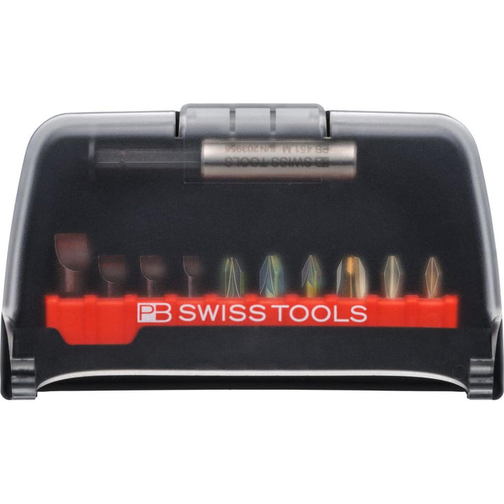 PB Swiss Tools PB C6.986 PrecisionBit, Design C 6.3 (1/4”), Set in BitCase, with Belt-Clip