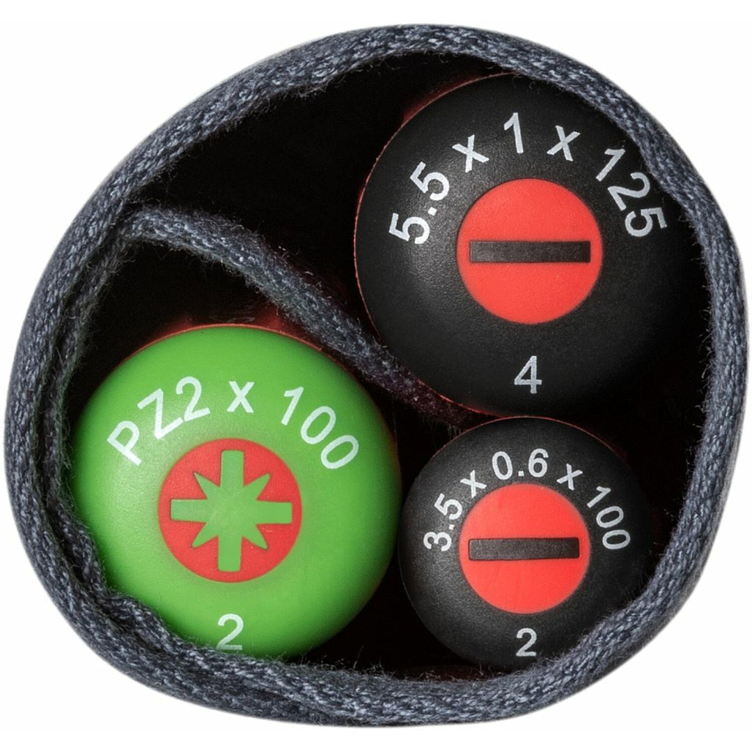 PB Swiss PB 5543.SU SL GY Screwdriver Set Slotted/PoziDriv with Classic VDE Handle 1000V Insulated 5-Pcs