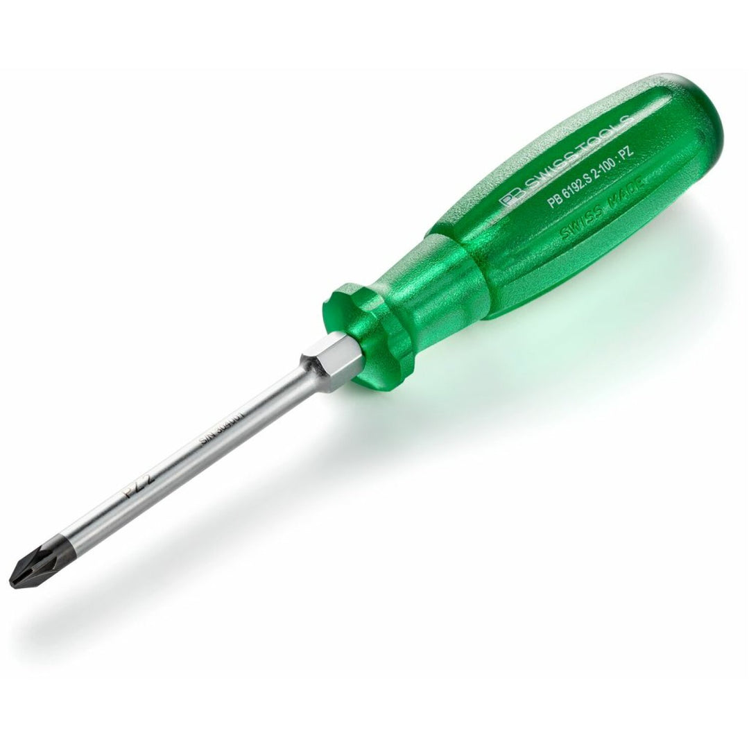 PB Swiss PB 6192.S 2-100 Multicraft Screwdrivers for Pozidriv Screws, L - 210 mm