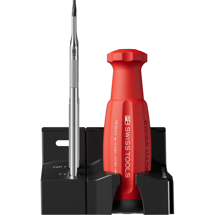 PB Swiss Tools PB 8314.A 0,9 Set MecaTorque Preset Torque Handle , Set In Holder