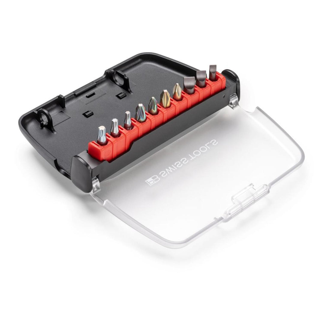 PB Swiss Tools PB C6.989 PrecisionBit, Design C 6.3 (1/4”), Set in BitCase, with Belt-Clip