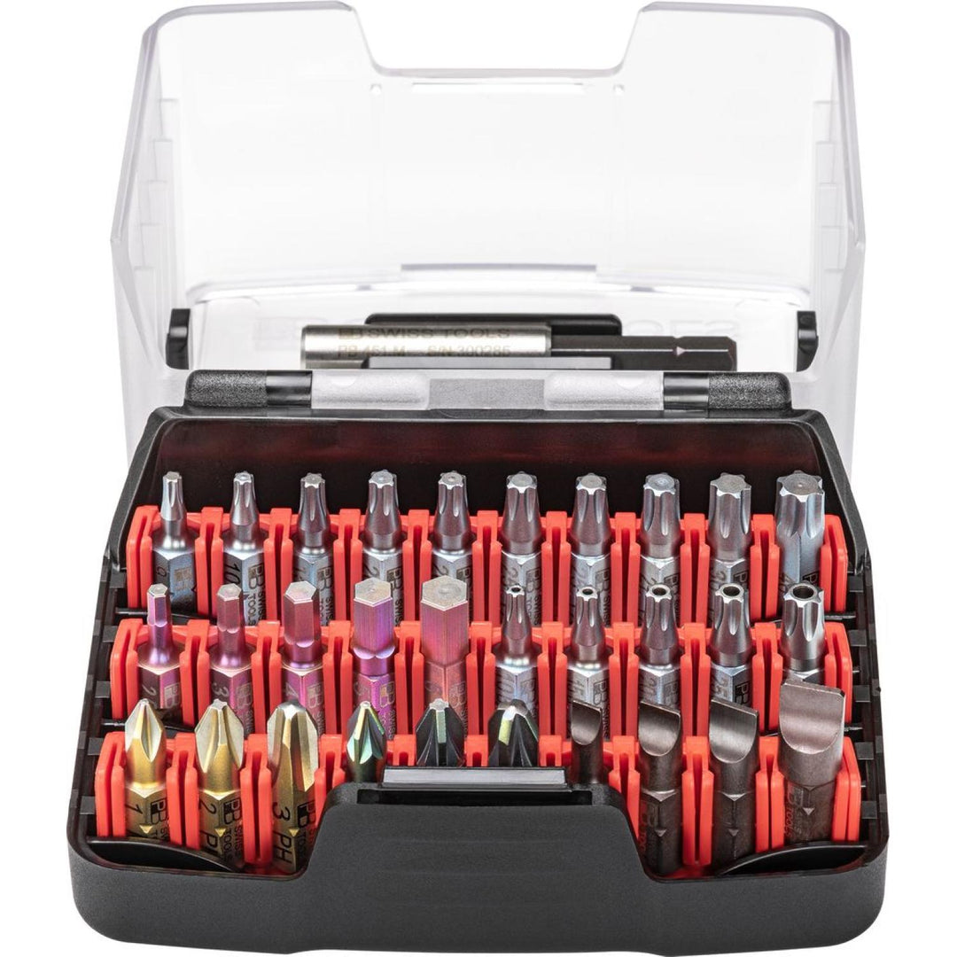 PB Swiss Tools PB C6.990 PrecisionBit, Design C 6.3 (1/4”), Set in Practical BitBox