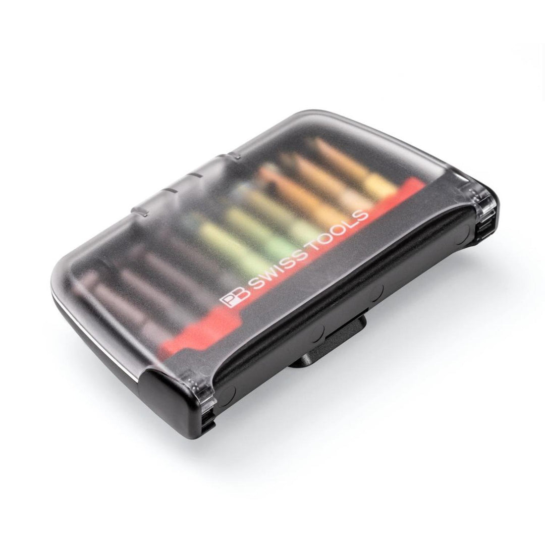 PB Swiss Tools E6.986 Precision Bit Set in BitCase, with Belt-Clip, 10 Pieces