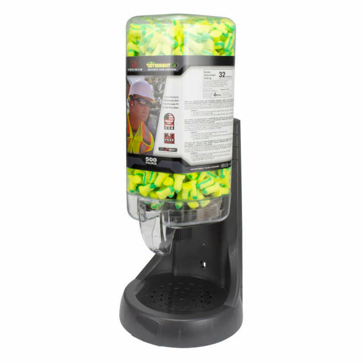 Radians FPD-500L34 Refillable Dispenser with Deterrent FP34 Plugs - 500 Pair