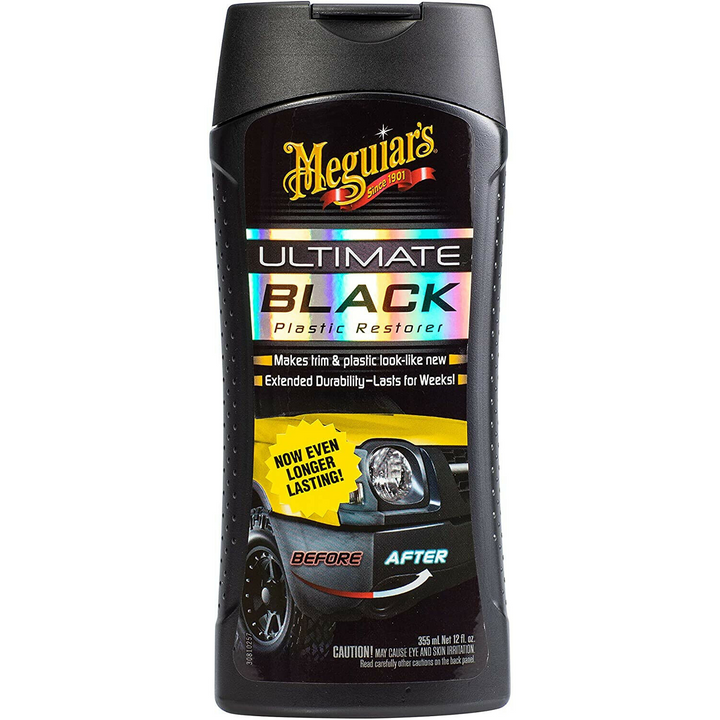 Meguiar's G15812 Ultimate Black Plastic Restorer, 12 .oz