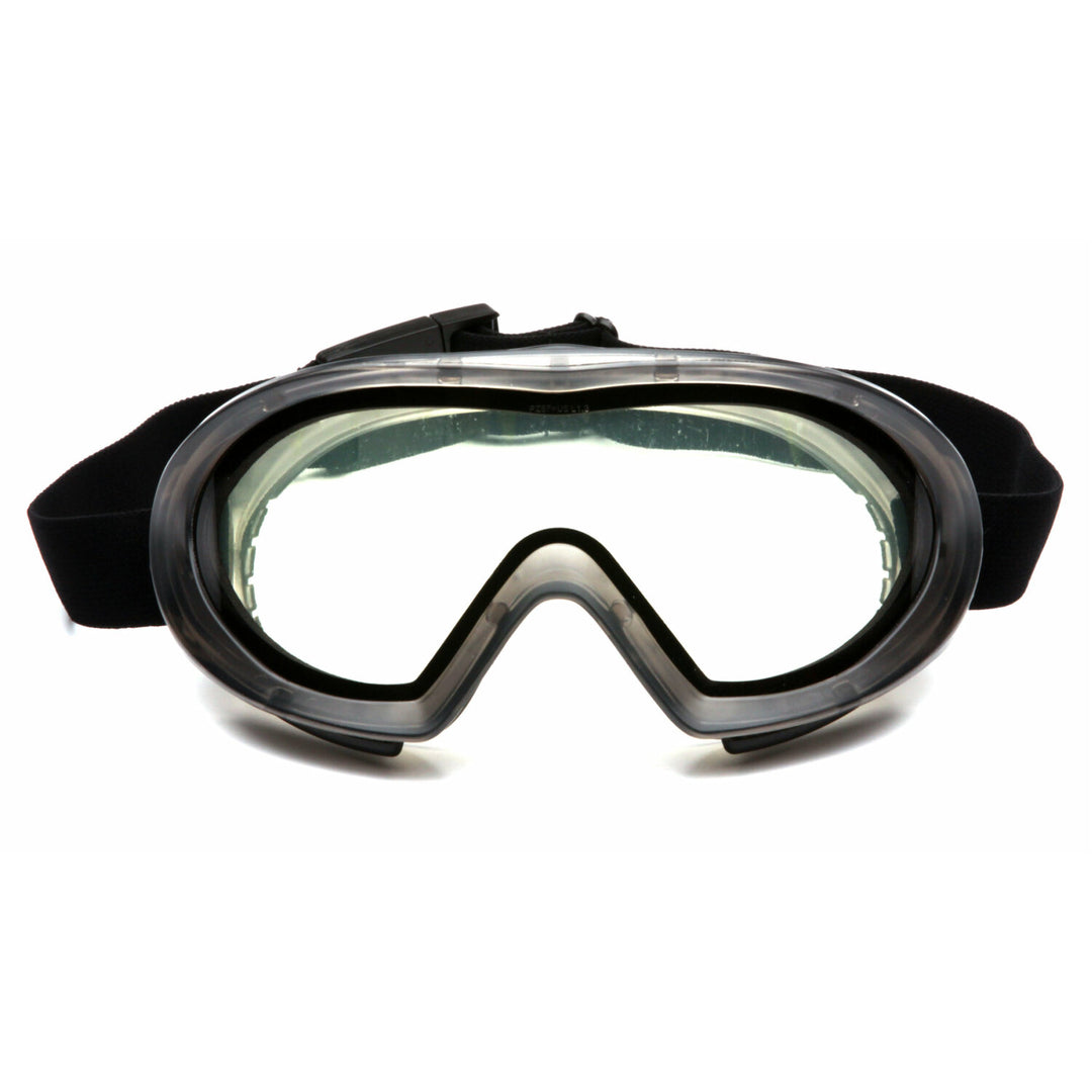 Pyramex G504DT Capstone - Direct/Indirect-Gray Frame/Clear Anti-Fog Dual Lens