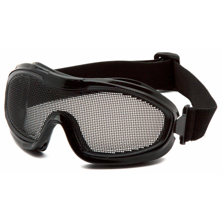 Pyramex G9WMG Wire Mesh Goggle - Black goggle With Single Wire Mesh Lens
