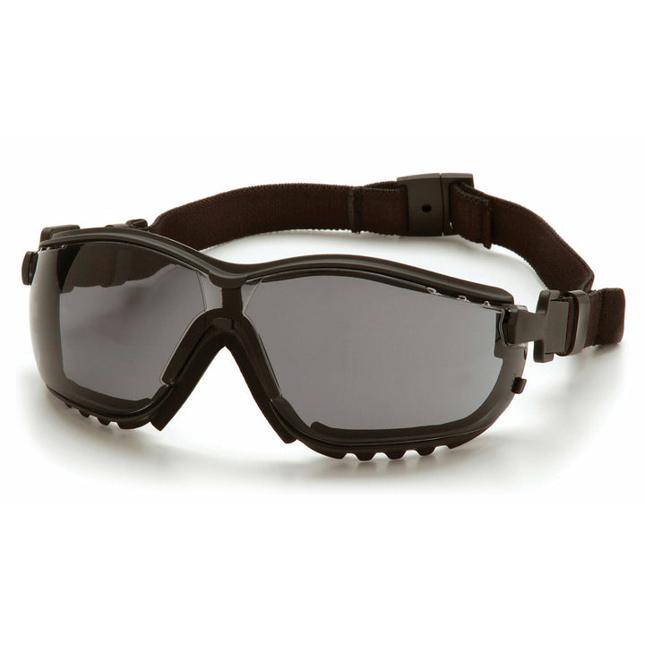 Pyramex GB1820ST V2G -  Gray H2X Anti-Fog Lens with Black Strap/Temples