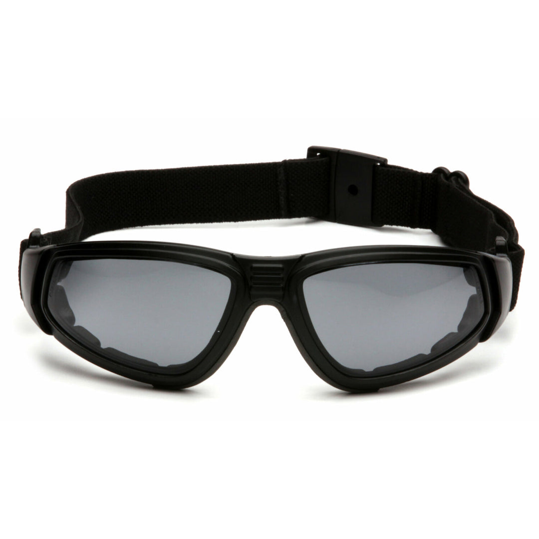 Pyramex GB4020ST XSG - Gray H2X Anti-Fog Lens with Black Strap/Temples