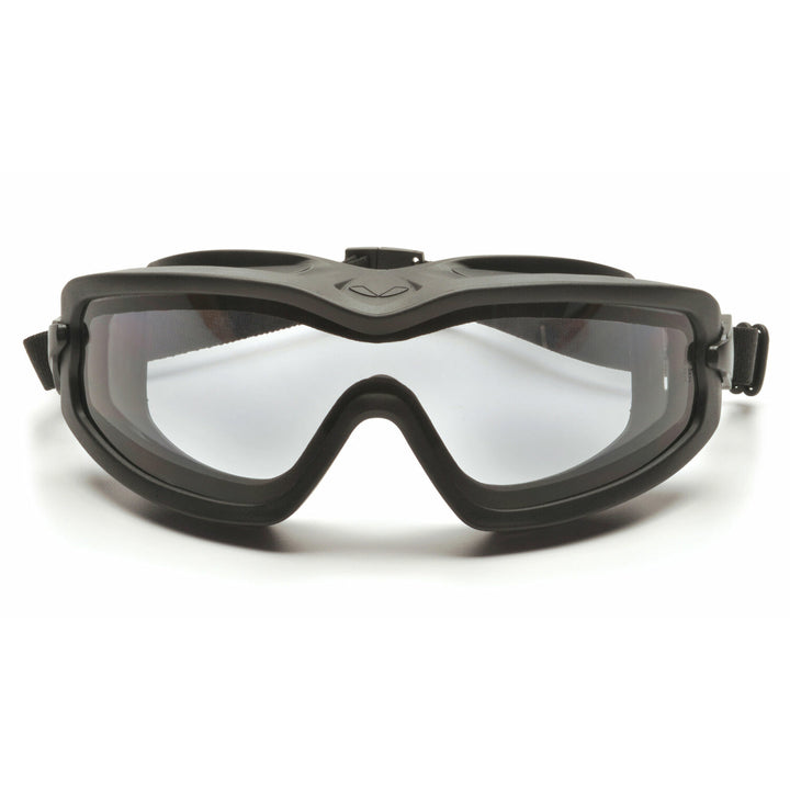 Pyramex GB6410SDT V2G Plus - Clear H2X Anti-Fog Dual Lens with Black Strap