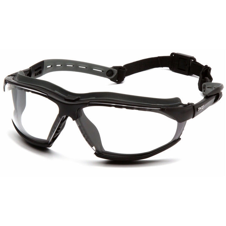 Pyramex GB9410STM Isotope Clear H2MAX Anti-Fog Lens with Black Frame, Clear