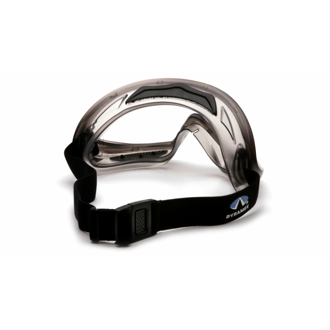 Pyramex GG504TM Capstone - Direct/Indirect-Gray Frame/Clear H2MAX Anti-Fog Lens