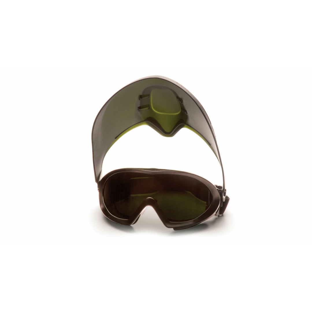 Pyramex GG504TSHIELDIR5 Capstone - Capstone Green Tinted Face shield with  Lens Goggle
