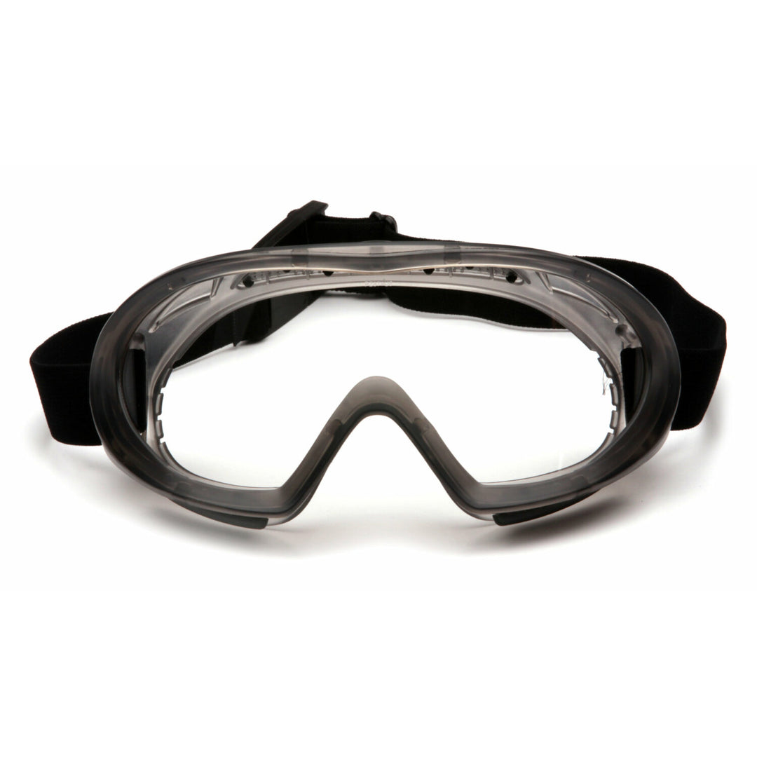 Pyramex GG504T Gray Direct/Indirect Goggle with Clear H2X Anti-Fog Lens