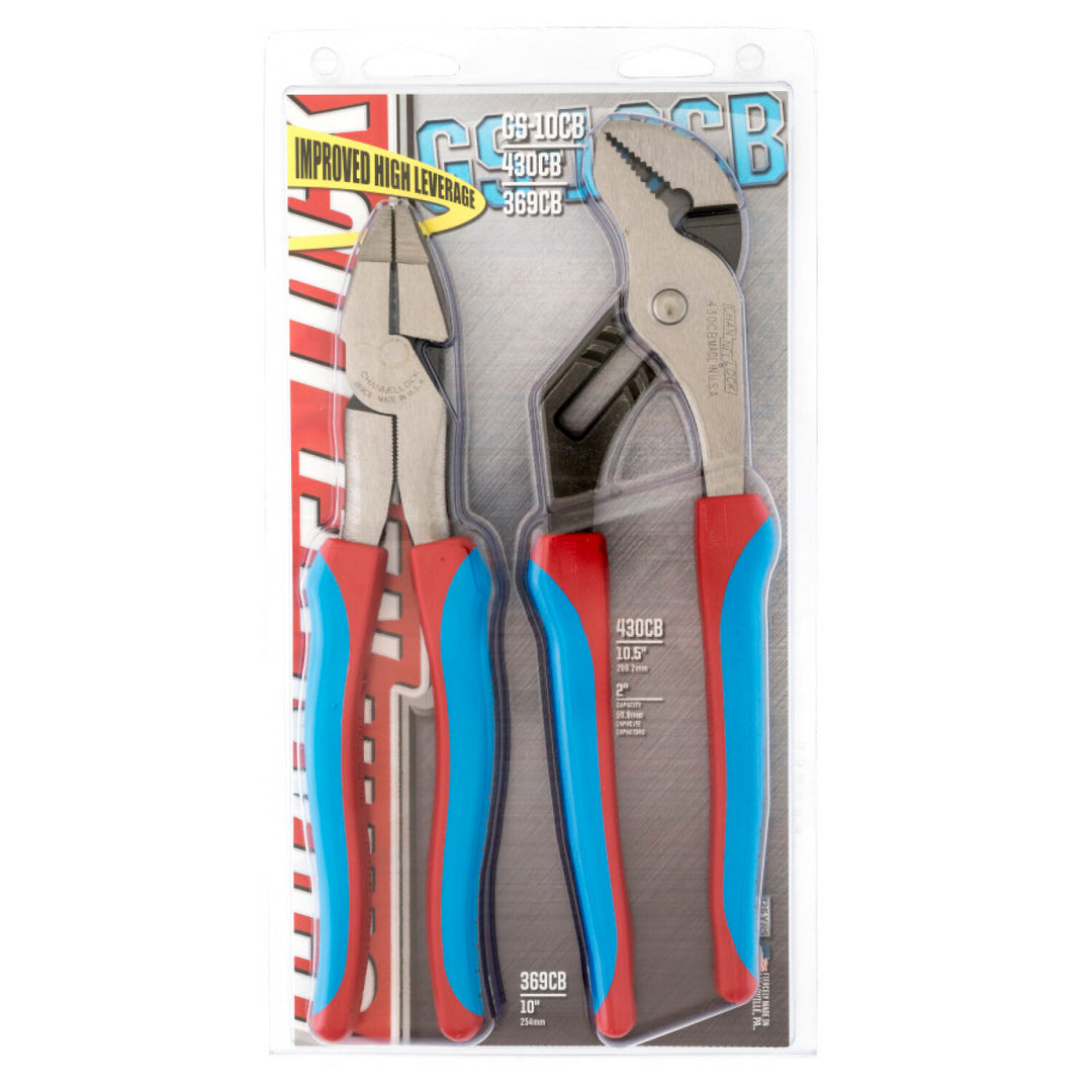 Channellock GS-10CB 2Pc Code Blue Pliers Set