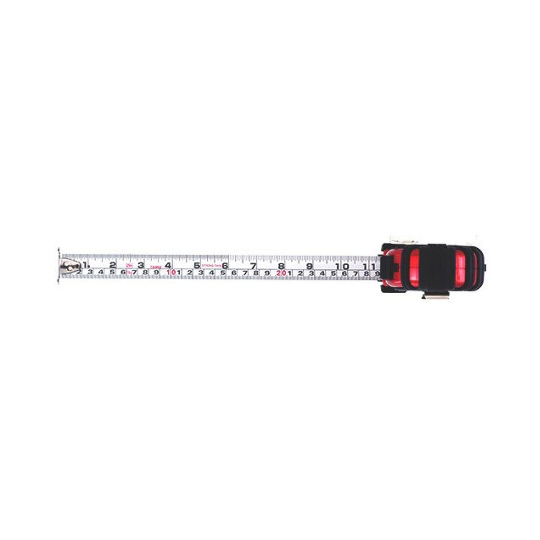 Tajima Tools GS-MC25/7.5MBW GS-Lock Horned Magnetic Hook Tape Measure with Compatible Clip, 25 ft / 7.5 m x 1 in
