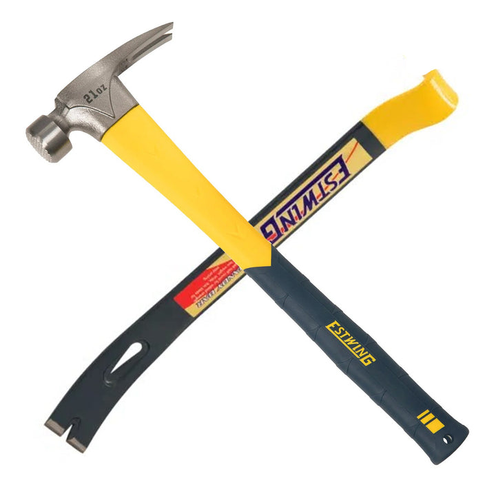 Estwing HPBS Milled Face Framing Hammer & Half Round Pry Bar Bundle