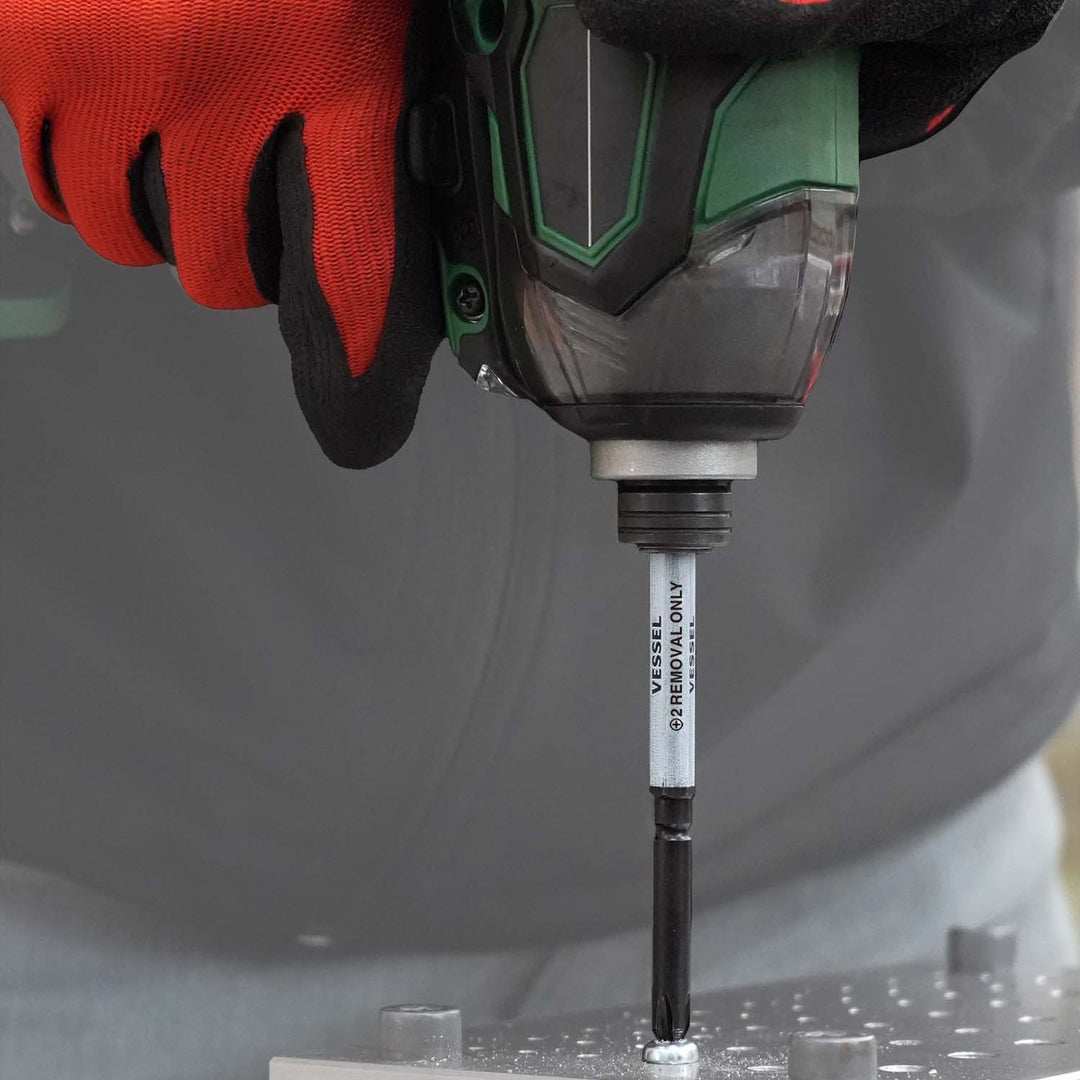 Vessel Tools HZB10P01 Impact & Out Screw Removing Bit Assortment, 10 Pc.