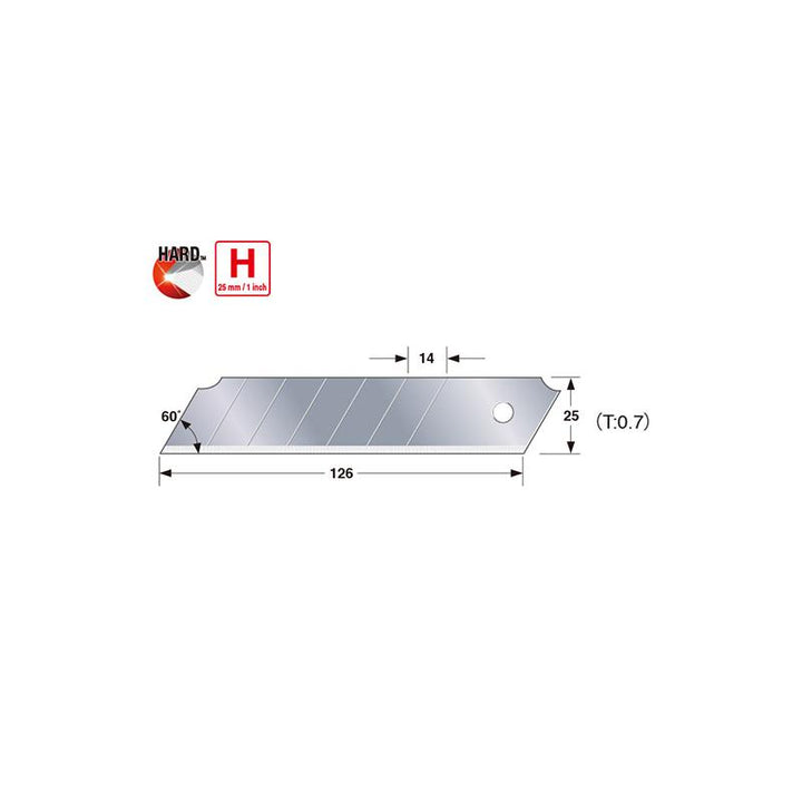 Tajima Tools CB65C Rock Hard Blade Utility Knife Replacement Blades
