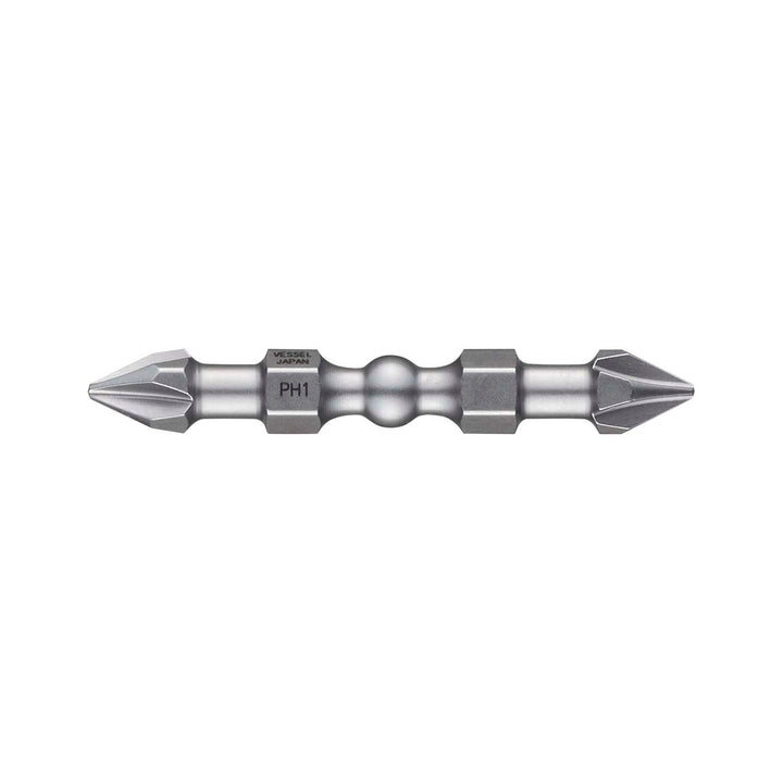 Vessel Tools IBDEPH150P2 IMPACT BALL Double-Ended Torsion Bit (PH1 x 50 mm, 2 pcs.)