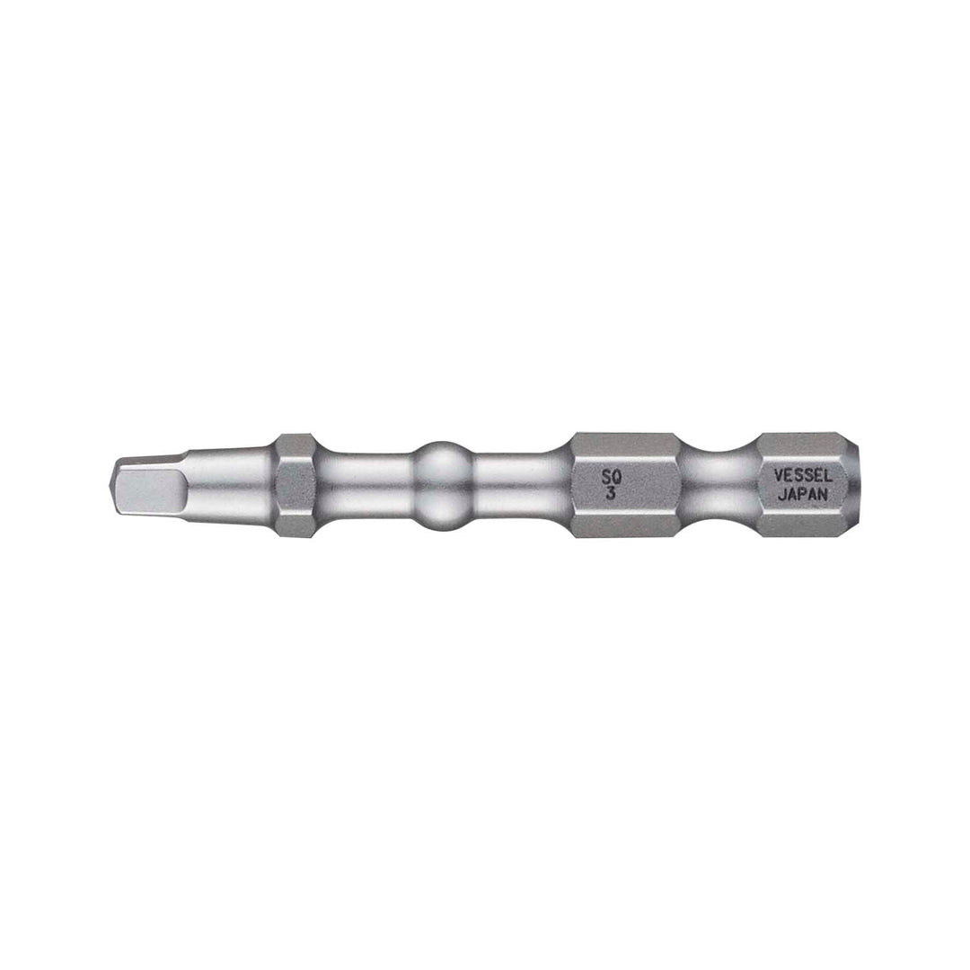 Vessel Tools IBSQ350P2 IMPACT BALL Torsion Bit (SQ3 x 50 mm, 2 pcs.)