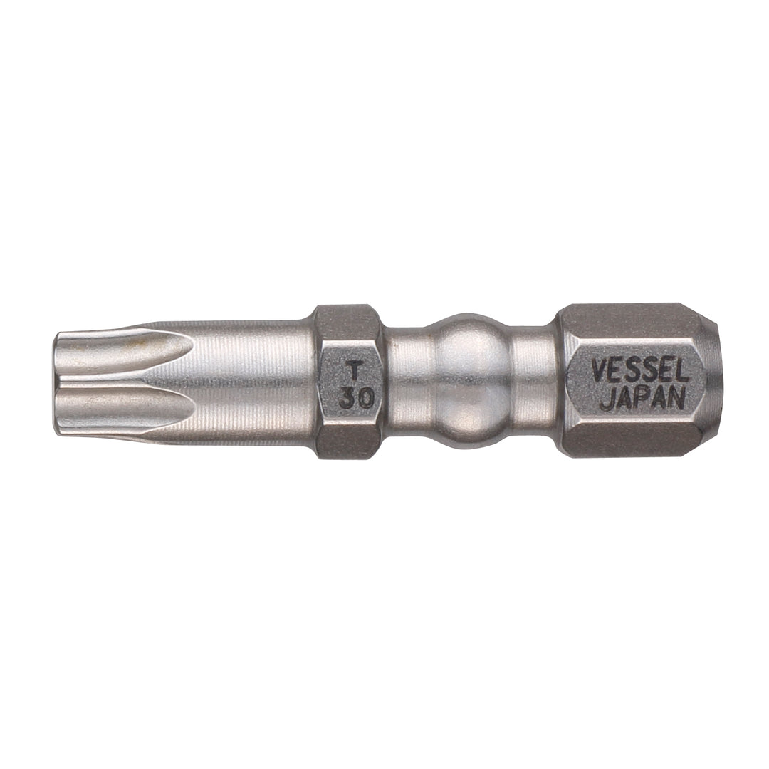 Vessel Tools IBTX3030P2 IMPACT BALL Torsion Bit (T30 x 30 mm, 2 pcs.)