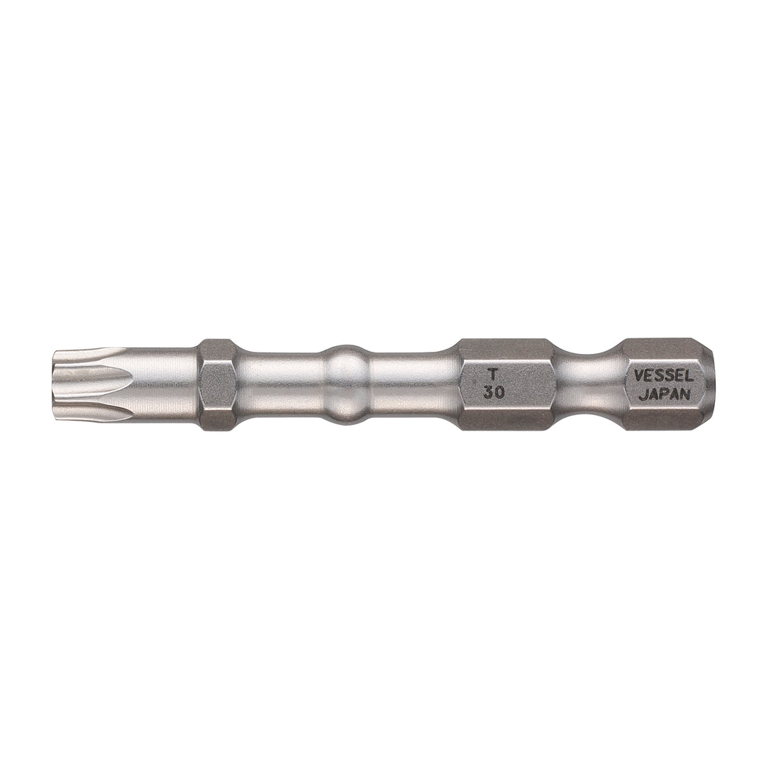 Vessel Tools IBTX3050P2 IMPACT BALL Torsion Bit (T30 x 50 mm, 2 pcs.)