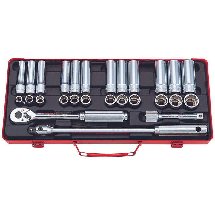 Ko-Ken 4277 1/2 Sq. Dr. Socket set 12 point 27 pieces