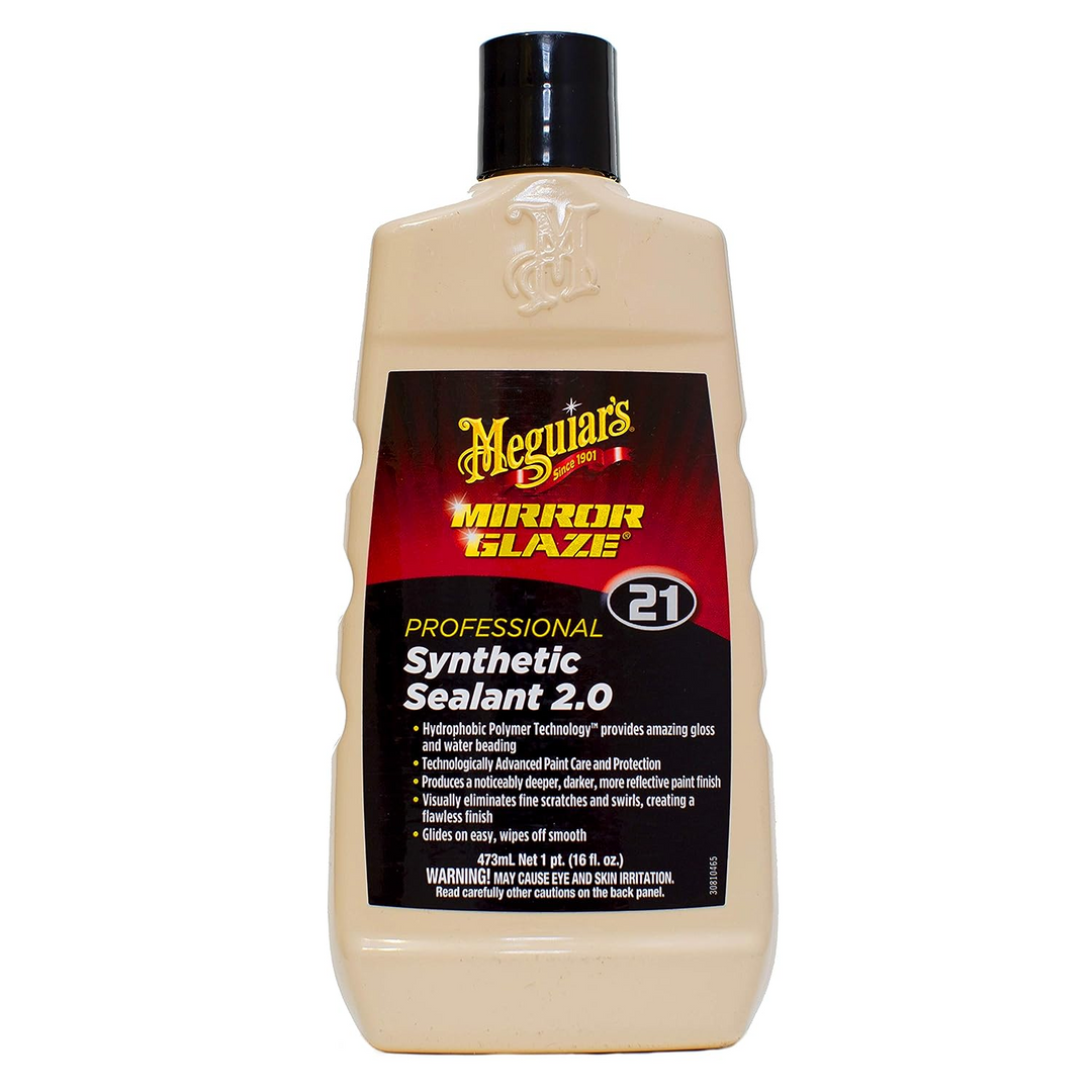 Meguiar's M2116 Mirror Glaze Synthetic Sealant 2.0, 16 .oz, Liquid