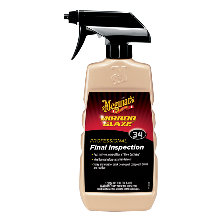 Meguiar's M3416 Mirror Glaze Final Inspection Mist & Wipe, 16 .oz, Spray