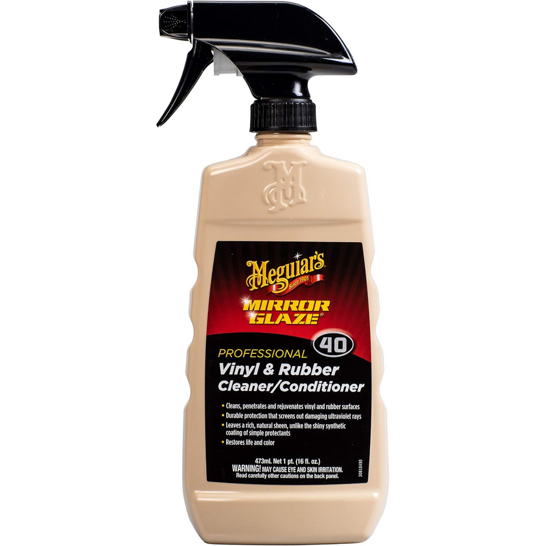 Meguiar's M4016 Mirror Glaze Professional Vinyl & Rubber Cleaner, 16 .oz