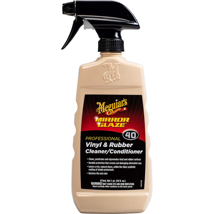 Meguiar's M4016 Mirror Glaze Professional Vinyl & Rubber Cleaner, 16 .oz