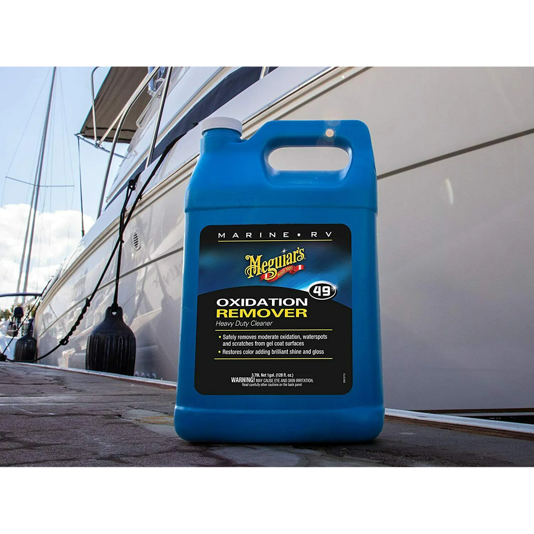 Meguiar's M4901 Marine/RV Heavy Duty Oxidation Remover, 1 Gallon, Liquid