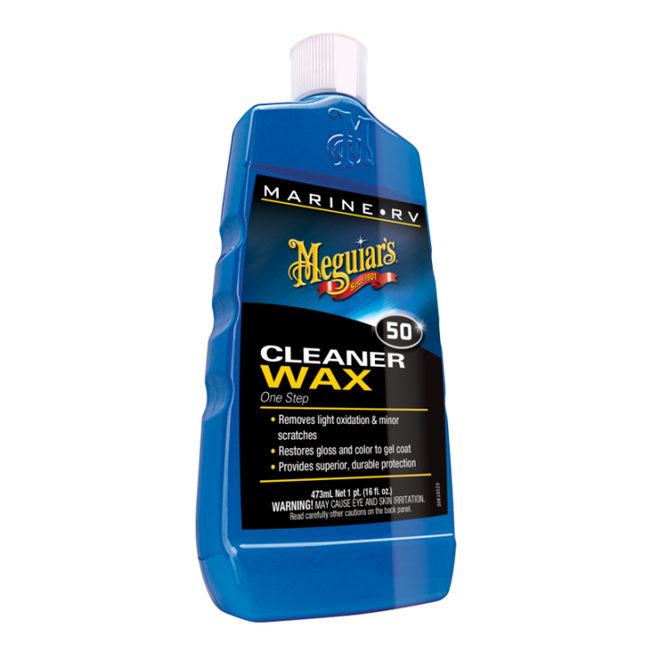Meguiar's M5016 Marine/RV One Step Cleaner Wax, 16 .oz, Liquid