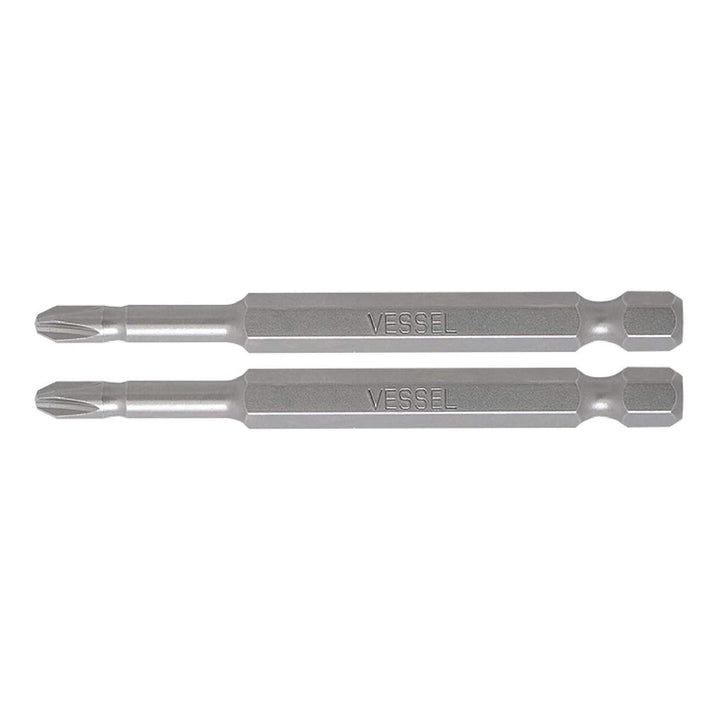 Vessel Tools NTPH275P2 Neck Torsion Power Bits, PH2 x 75 mm, 2 Pc.